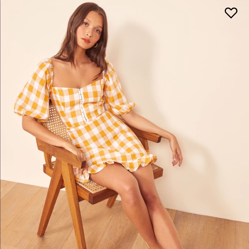 Reformation Seattle Gingham Dress